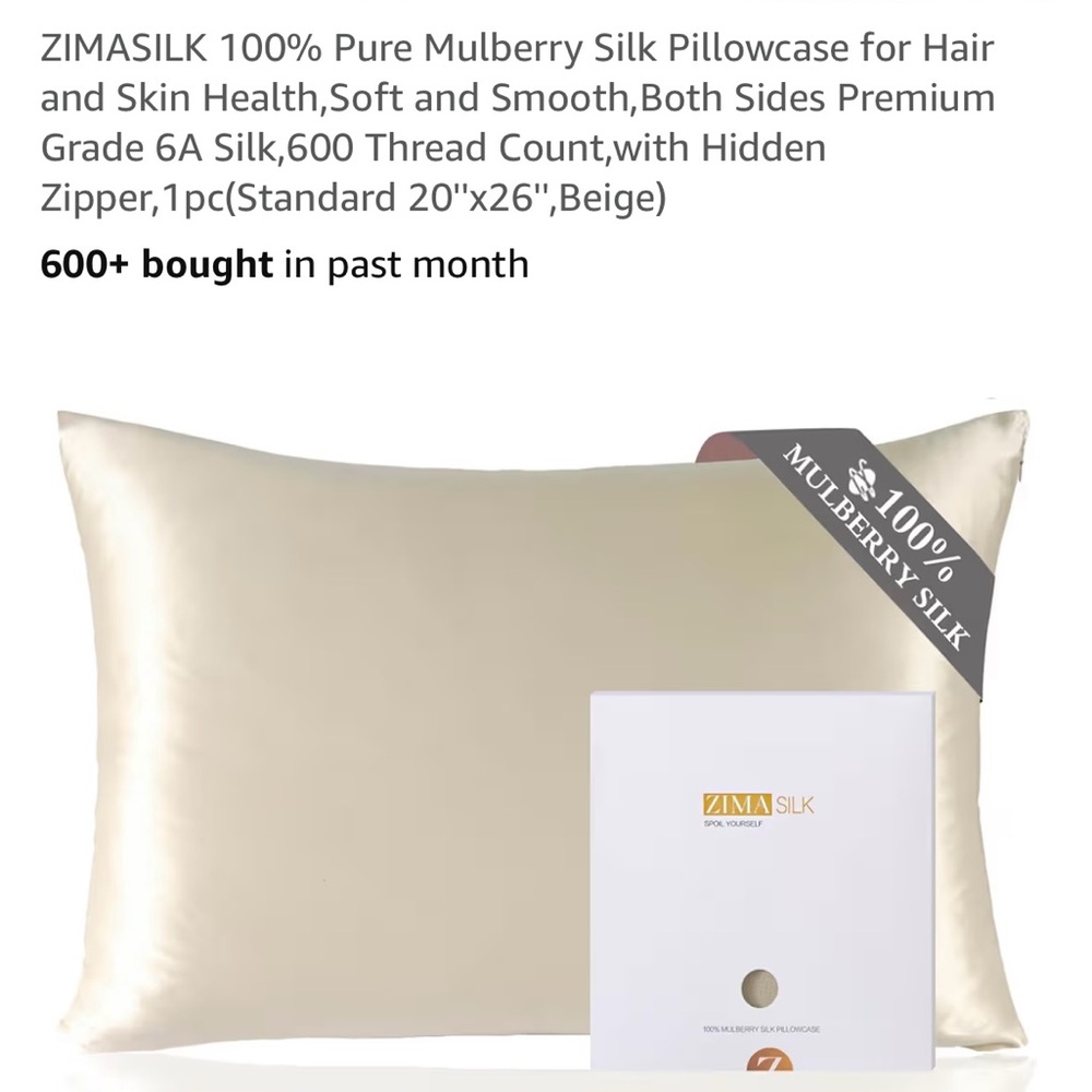 💜 2 Pure Mulberry Silk Pillowcase